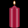 Dark red, candle dye