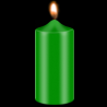 Green, candle dye