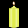 Neon yellow, candle dye