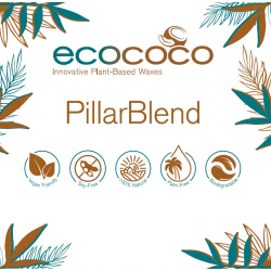 Kookosvaha pöytäkynttilöille, ecoco PillarBlend