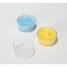 Candle cup mold for a tea light candle, polycarbonate, 39x19mm