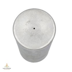 Candle mold with removable wick pin, aluminium, cylinder, 100x240mm, USED