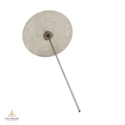 Candle mold with removable wick pin, aluminium, cylinder, 100x240mm, USED