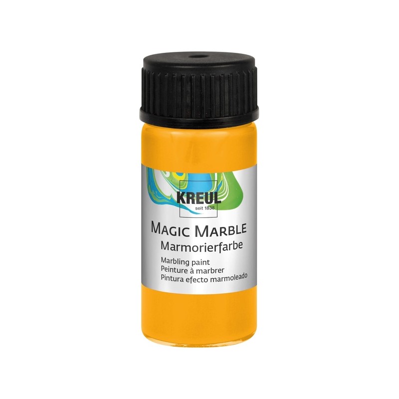Päikesekollane, marmorefektiga värv, 20ml