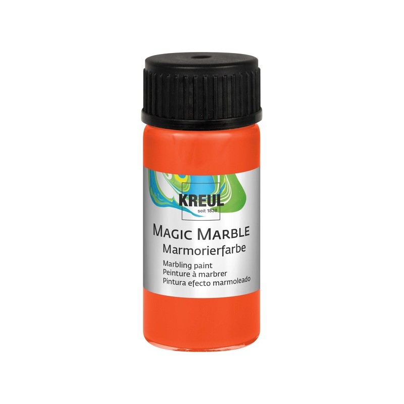 Oranž, marmorefektiga värv, 20ml