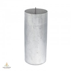Candle mold with removable wick pin, aluminium, cylinder, 100x240mm, USED