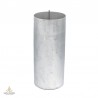 Candle mold with removable wick pin, aluminium, cylinder, 100x240mm, USED