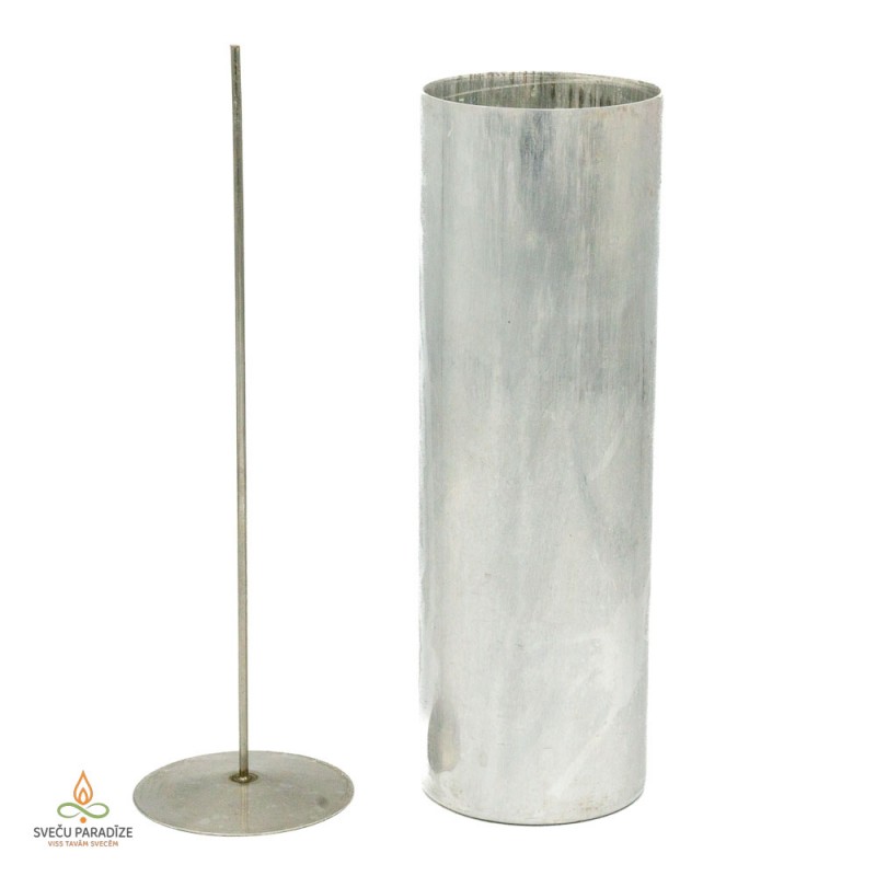 Küünlavorm eemaldatava tahinõelaga, alumiinium, silinder, 77x240mm, KASUTATUD