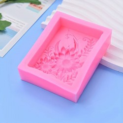 Soap mould Sunflower, silicone, 85x65x20mm