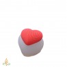 Soap mould Large heart, silicone, 80x75x50mm