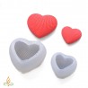 Soap mould Large heart, silicone, 80x75x50mm