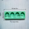 Soap mould Oval, silicone, 50x70x25 mm