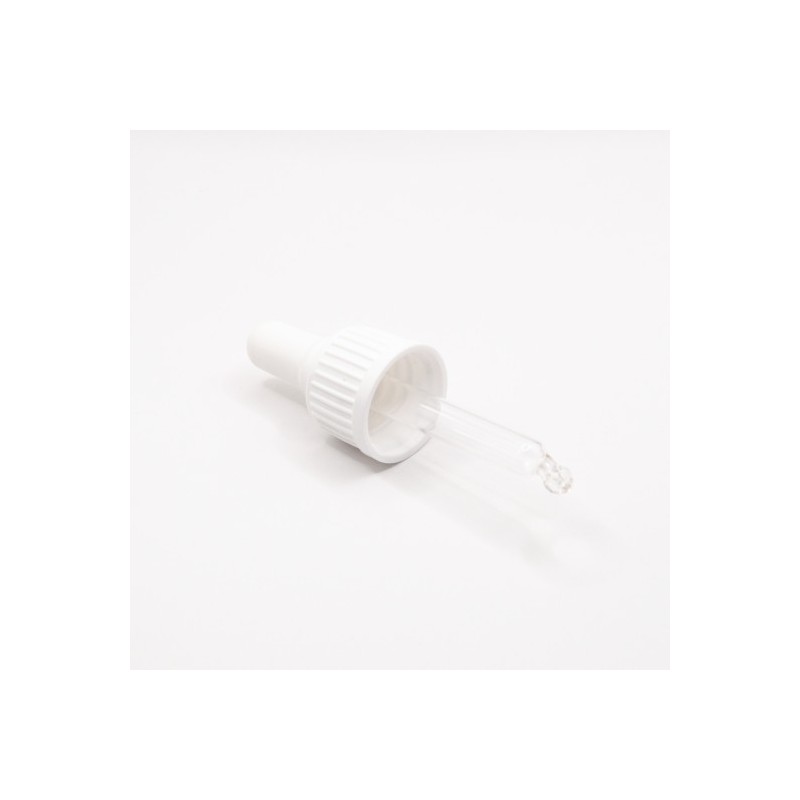 Pipettikorkki, DIN18, 10 ml pullolle, valkoinen