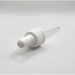 Kork pipetiga, DIN18, 50ml pudel, valge