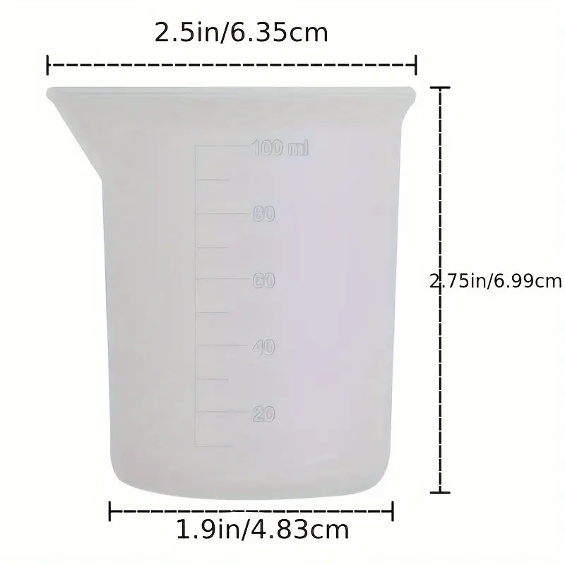 Graduated measuring jug, silicone, 100ml