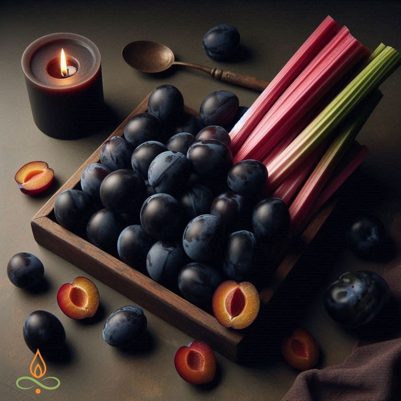 Black plum and rhubarb, fragrance oil