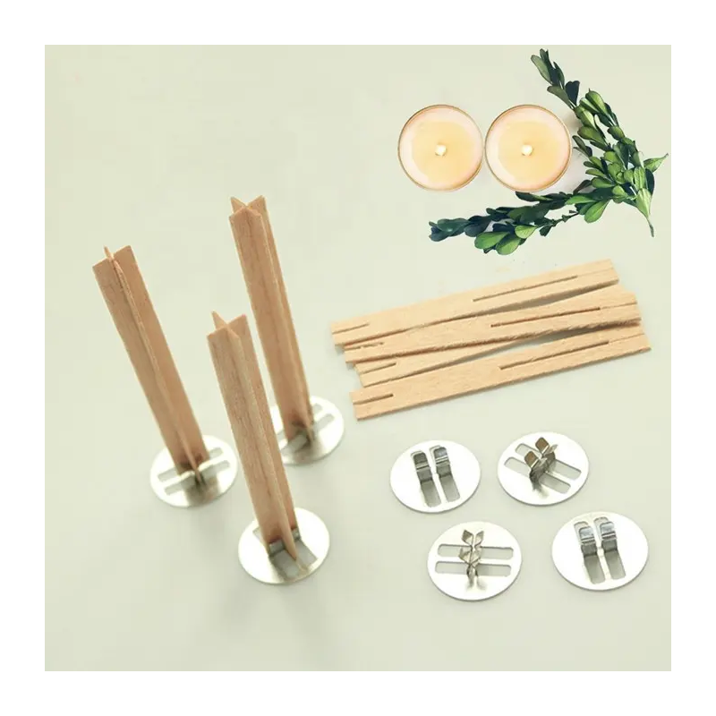 Wood wick, cross, 13x130 mm