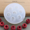 Decoration mould Little Raspberry, silicone, 55x16mm