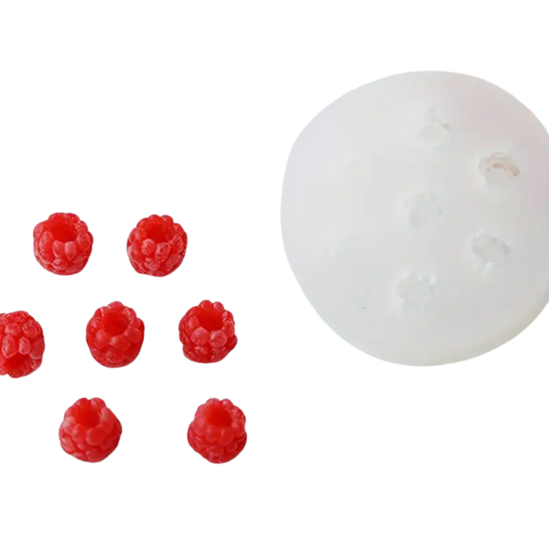 Decoration mould Little Raspberry, silicone, 55x16mm