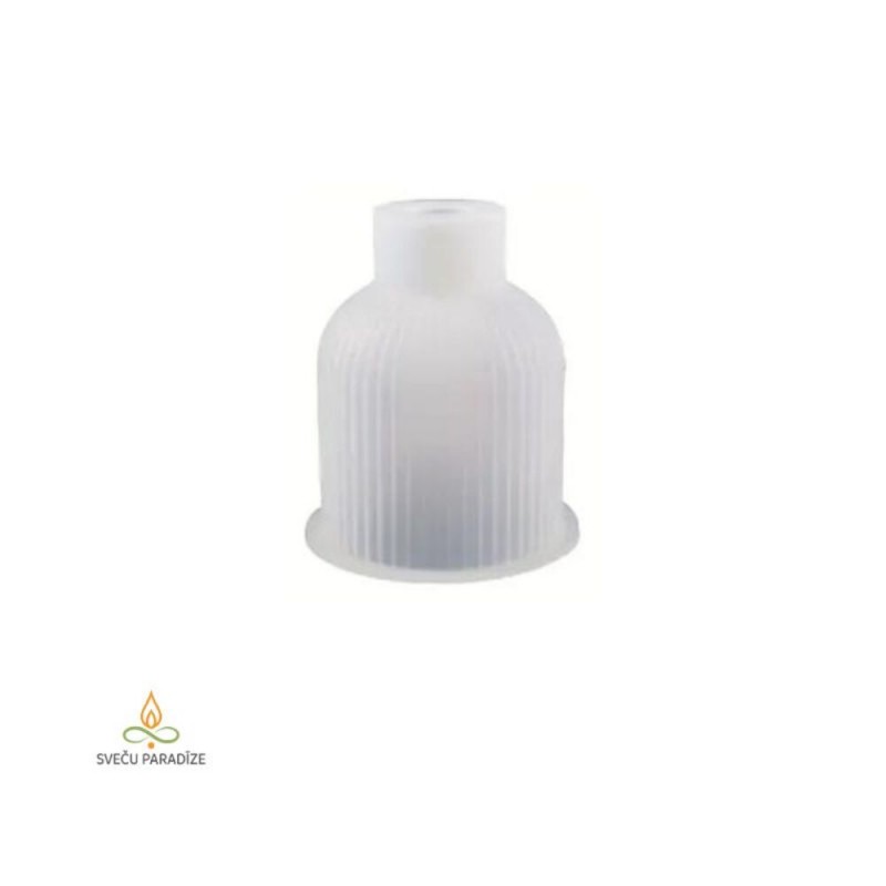 Epoksiidi ja kipsi vorm Kaelaga anum, silikoon, 82x96mm