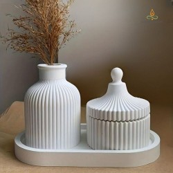 Epoxy and plaster bowl mould Bowl with neck, silicone, 82x96mm