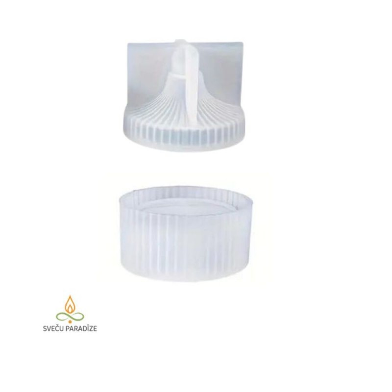 Epoxy and plaster bowl mould Bowl with lid, silicone, 82x100x60mm