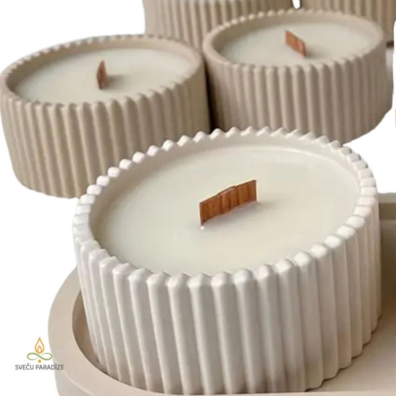 Epoxy and plaster mould Low bowl, silicone, 40x84mm