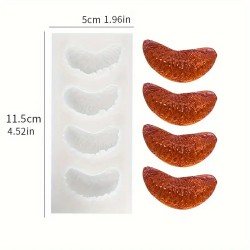 Decoration mould Mandarin cloves, silicone, 65x75mm