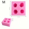 Decoration mould Strawberries, silicone, 60x70mm