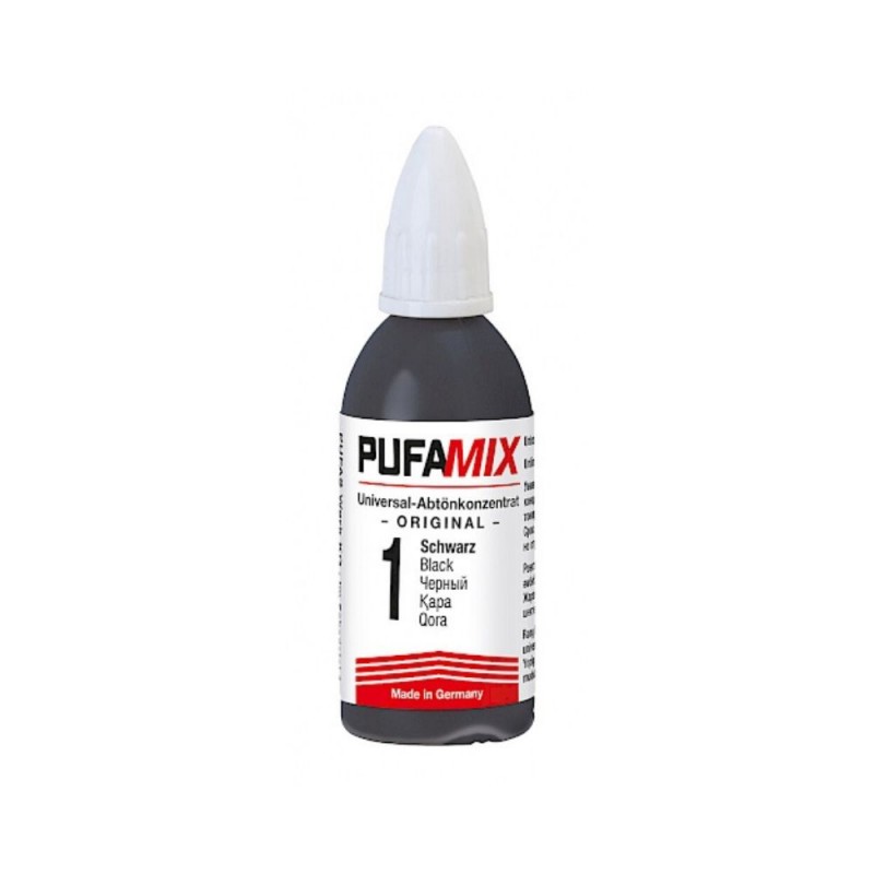 Must, kipsi, epoksü ja laki värvipigment, 20ml