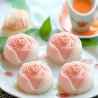 Candle mold, silicone, rose, 40x60mm