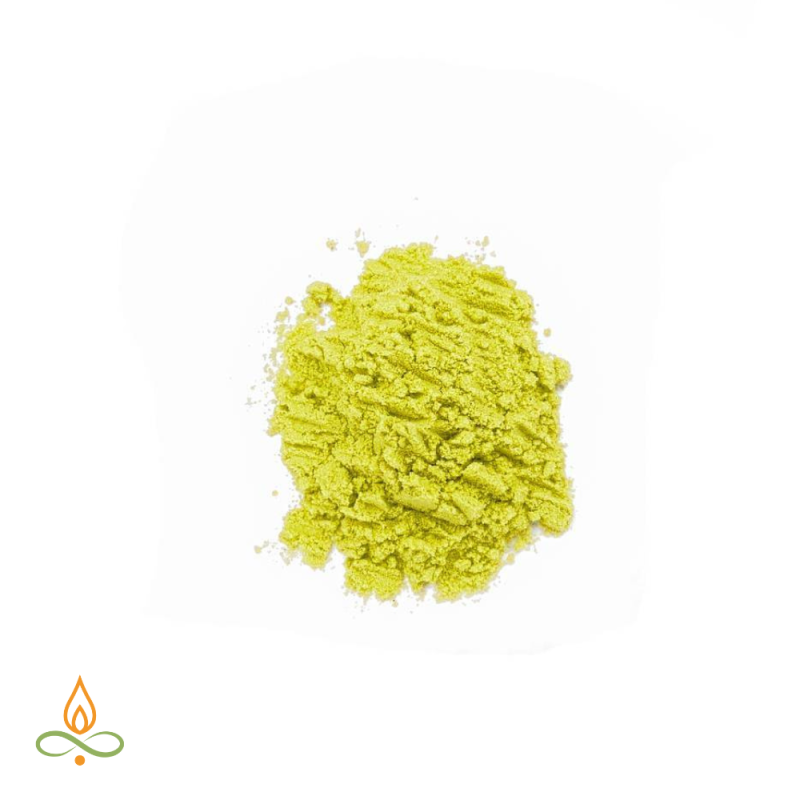 Greenish-yellow, bath bomb dye
