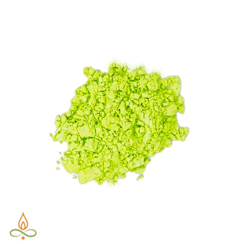 Yellow-green, soap and bath bomb dye, mica