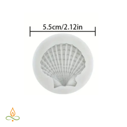 Decoration mould Clamshell, silicone, 55x55mm