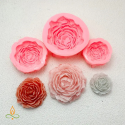 Silicone mould Peony M,...