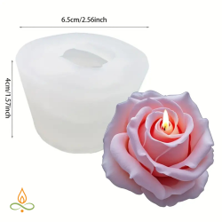 Silicone mould Rose, 42x30mm