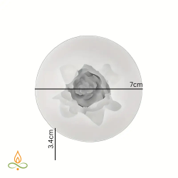 Silikonimuotti Koristeellinen pioni, 55x24mm