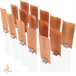 Wood wick, wavy, 40x120 mm