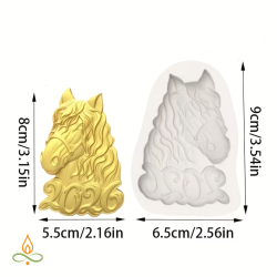 Silicone mould Horse figure, 55x80mm