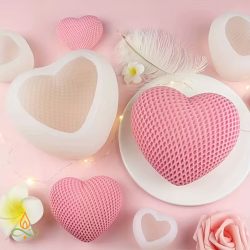 Silicone mould Woven heart,...