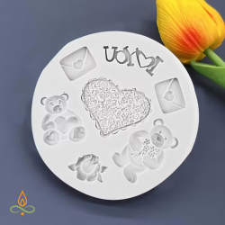 Silicone mould Love story, 85x8mm