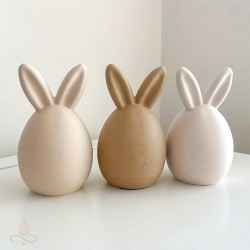 Silicone mould Easter bunny egg, 65x112 mm