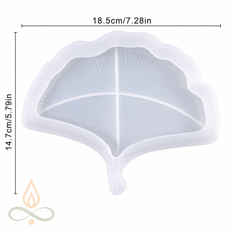 Silikonimuotti Ginkgo lehden tarjotin, 115x175 mm