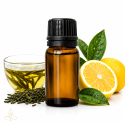 Green tea and lemon,...