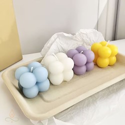 Candle mold Bubble cube S, silicone, 40x40mm