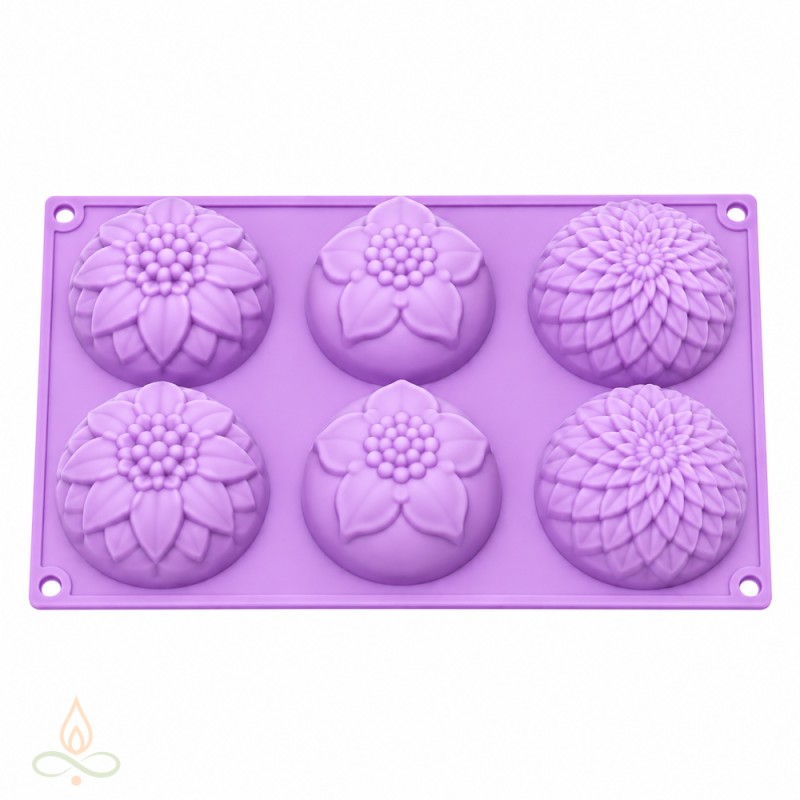 Silikoonvorm Lillede assortii, 70x35 mm, 6 tk