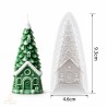 Silicone mould House under the Christmas tree, 85x40 mm