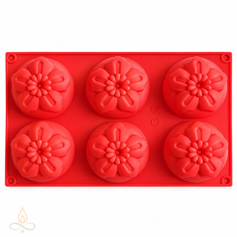 Silicone mould Forget-me-nots, 70x35 mm, 6 pcs.