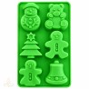 Silicone mould New Year set, 80x70x35 mm, 6 pcs.